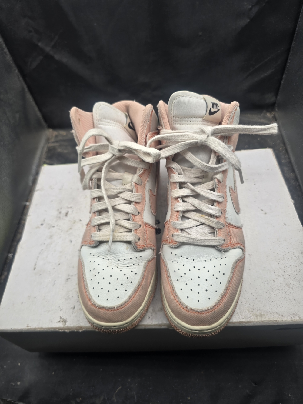 Nike Women’s High-Top Sneakers in Pink and White